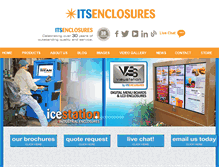 Tablet Screenshot of itsenclosures.com